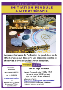INITIATION PENDULE & LITHOTHÉRAPIE @ salle arc en ciel | Lormaye | Centre-Val de Loire | France